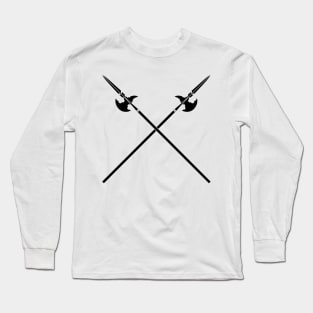 Crossed Halberds (Black) Long Sleeve T-Shirt